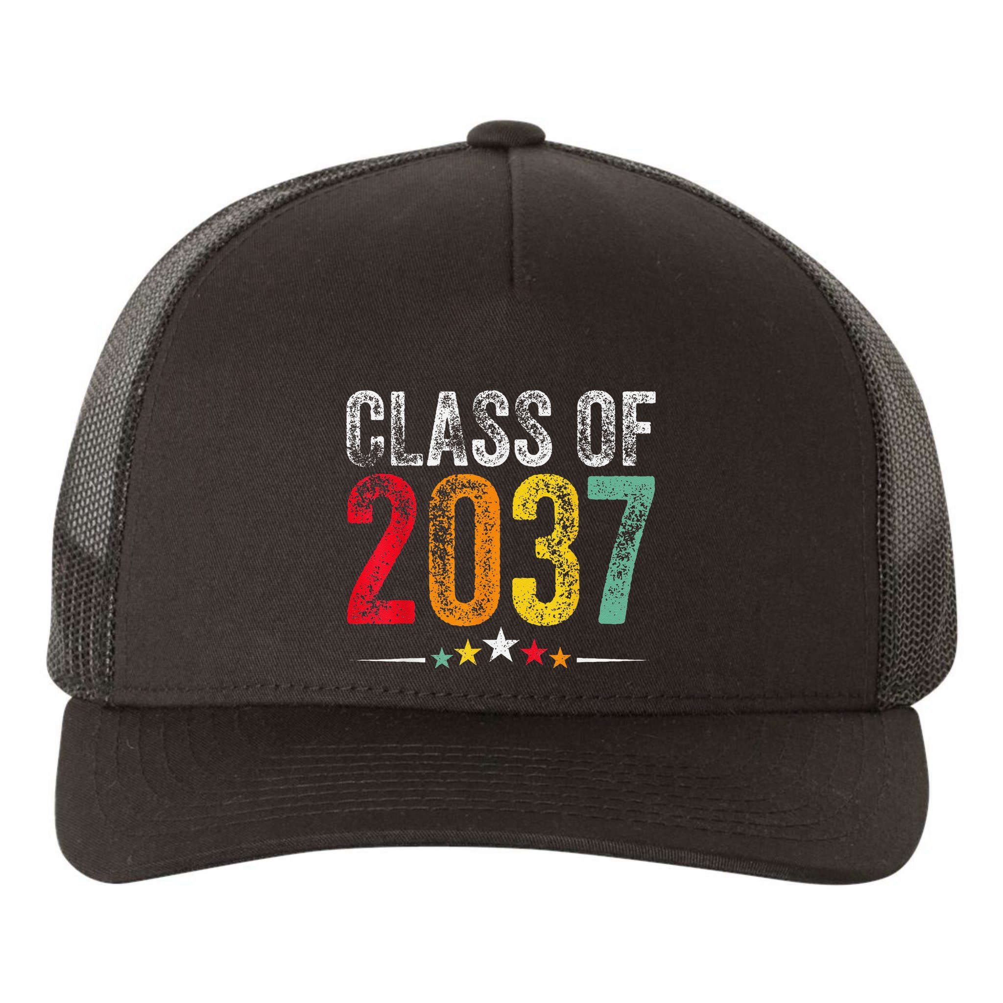 2037 Graduation Class Of 2037 Grow With Me Retro Yupoong Adult 5-Panel Trucker Hat
