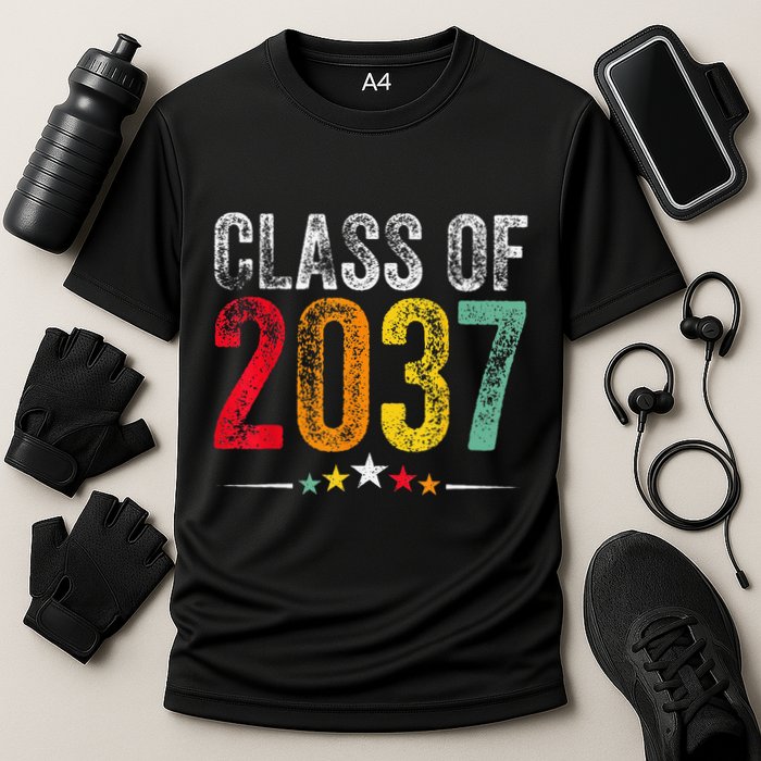 2037 Graduation Class Of 2037 Grow With Me Retro Performance Shirt