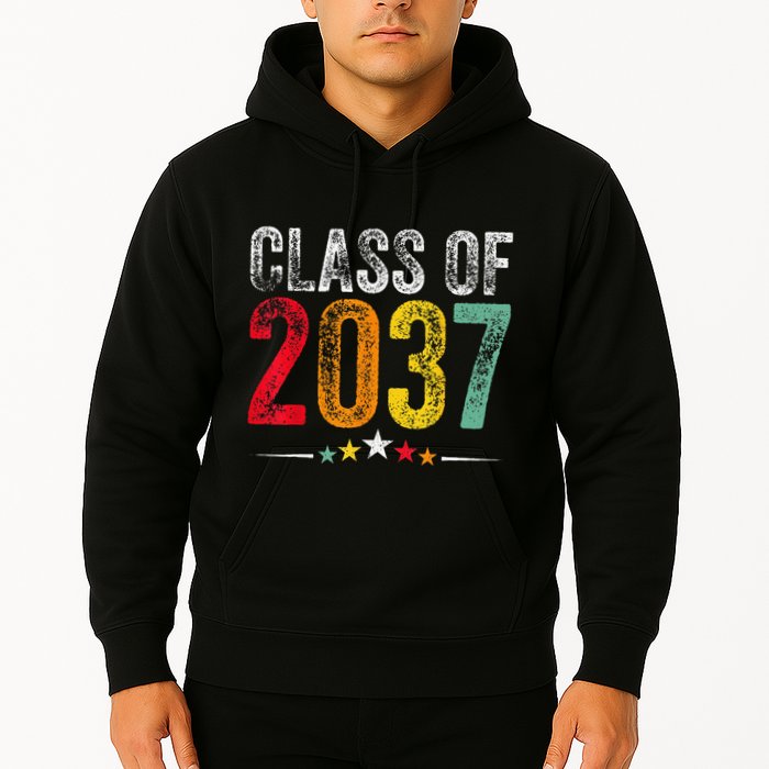 2037 Graduation Class Of 2037 Grow With Me Retro Hoodie