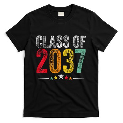 2037 Graduation Class Of 2037 Grow With Me Retro T-Shirt