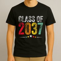 2037 Graduation Class Of 2037 Grow With Me Retro T-Shirt