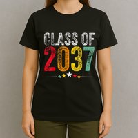 2037 Graduation Class Of 2037 Grow With Me Retro T-Shirt