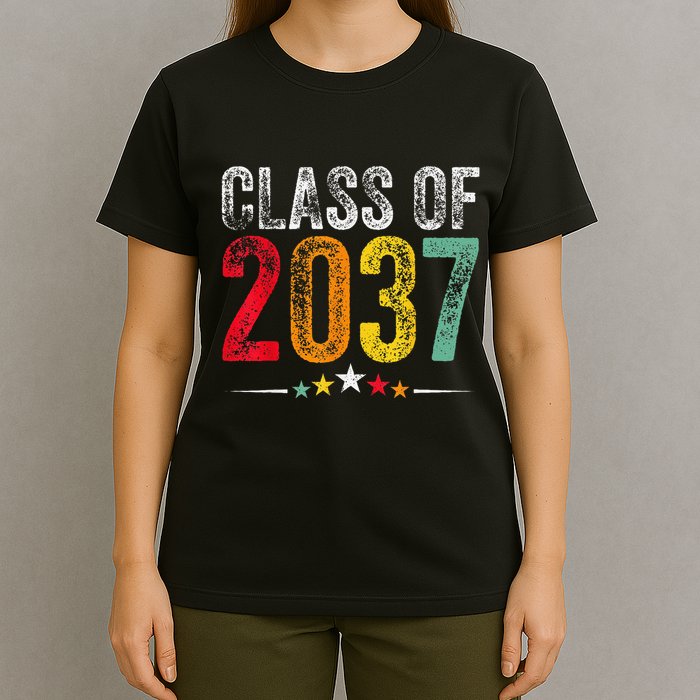2037 Graduation Class Of 2037 Grow With Me Retro T-Shirt