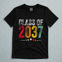 2037 Graduation Class Of 2037 Grow With Me Retro T-Shirt