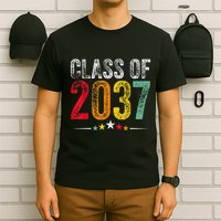 2037 Graduation Class Of 2037 Grow With Me Retro T-Shirt