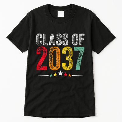 2037 Graduation Class Of 2037 Grow With Me Retro Tall T-Shirt