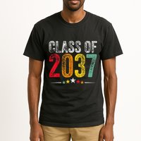 2037 Graduation Class Of 2037 Grow With Me Retro Tall T-Shirt
