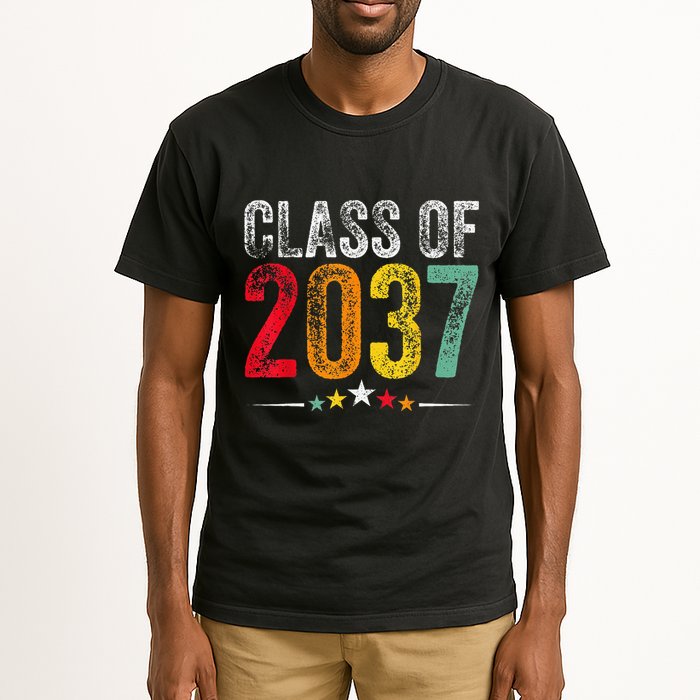 2037 Graduation Class Of 2037 Grow With Me Retro Tall T-Shirt