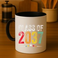2037 Graduation Class Of 2037 Grow With Me Retro Mug