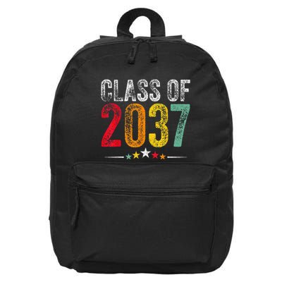 2037 Graduation Class Of 2037 Grow With Me Retro 16 in Basic Backpack