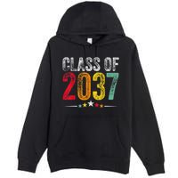 2037 Graduation Class Of 2037 Grow With Me Retro Premium Pullover Hoodie