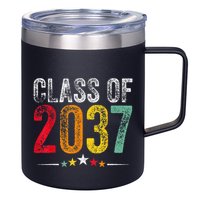 2037 Graduation Class Of 2037 Grow With Me Retro 12oz Stainless Steel Coffee Mug