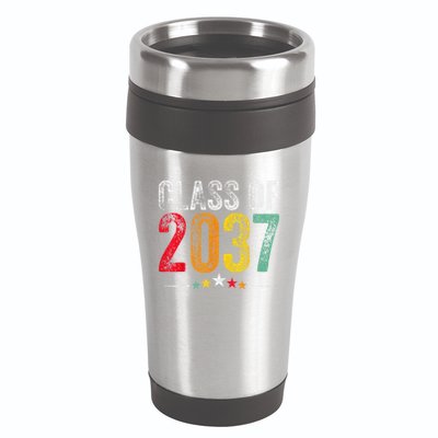 2037 Graduation Class Of 2037 Grow With Me Retro 16oz Travel Tumbler