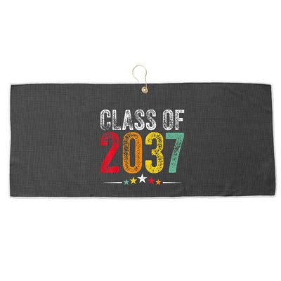 2037 Graduation Class Of 2037 Grow With Me Retro Large Microfiber Waffle Golf Towel