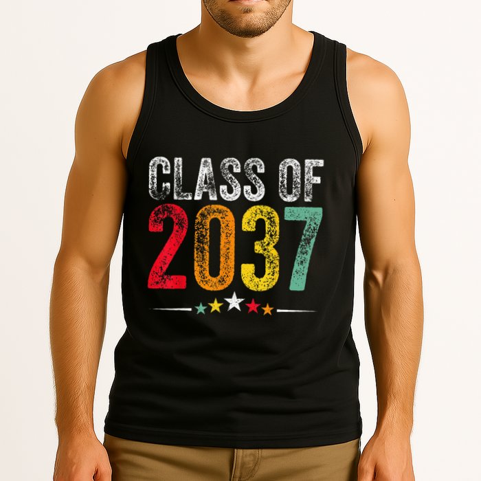 2037 Graduation Class Of 2037 Grow With Me Retro Tank Top