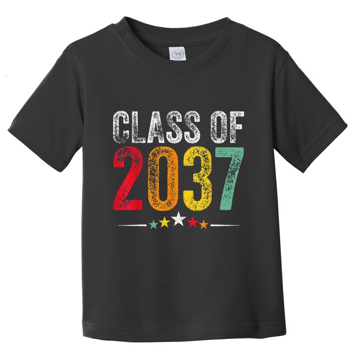 2037 Graduation Class Of 2037 Grow With Me Retro Toddler T-Shirt