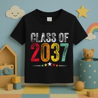 2037 Graduation Class Of 2037 Grow With Me Retro Toddler T-Shirt