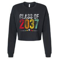 2037 Graduation Class Of 2037 Grow With Me Retro Cropped Pullover Crew