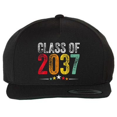 2037 Graduation Class Of 2037 Grow With Me Retro Wool Snapback Cap