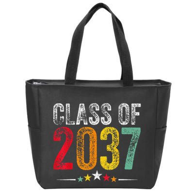 2037 Graduation Class Of 2037 Grow With Me Retro Zip Tote Bag