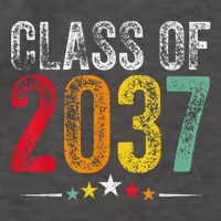 2037 Graduation Class Of 2037 Grow With Me Retro Vector Backpack