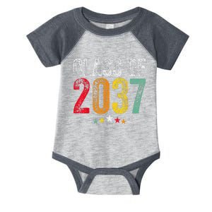 2037 Graduation Class Of 2037 Grow With Me Retro Infant Baby Jersey Bodysuit