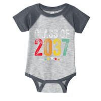 2037 Graduation Class Of 2037 Grow With Me Retro Infant Baby Jersey Bodysuit
