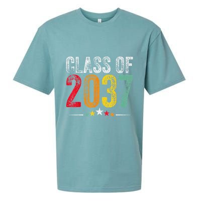 2037 Graduation Class Of 2037 Grow With Me Retro Sueded Cloud Jersey T-Shirt