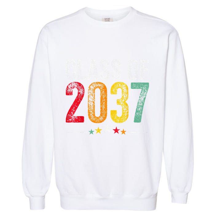 2037 Graduation Class Of 2037 Grow With Me Retro Garment-Dyed Sweatshirt