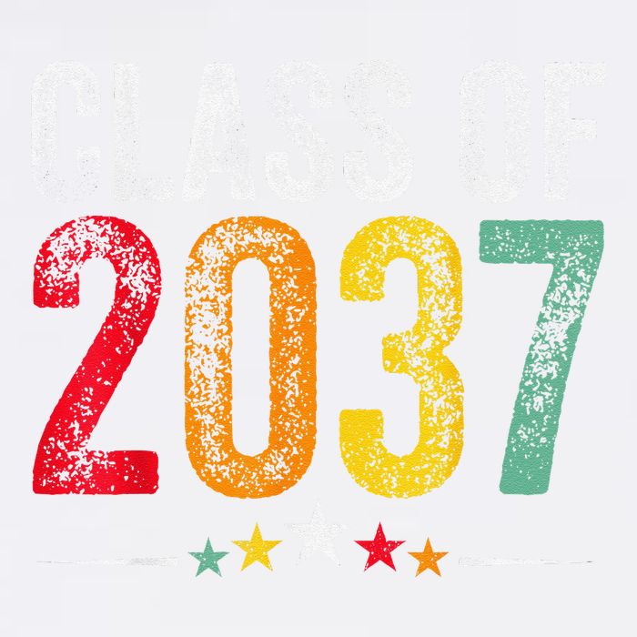 2037 Graduation Class Of 2037 Grow With Me Retro Garment-Dyed Sweatshirt