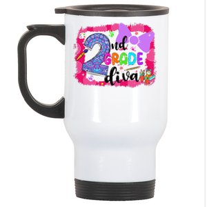 2nd Grade Diva First Day Of School Clothes Stainless Steel Travel Mug