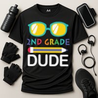 2nd Grade Dude Glasses Back School First Day Of School Cooling Performance Crew T-Shirt