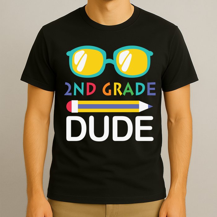2nd Grade Dude Glasses Back School First Day Of School T-Shirt