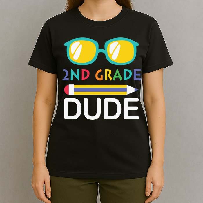 2nd Grade Dude Glasses Back School First Day Of School T-Shirt