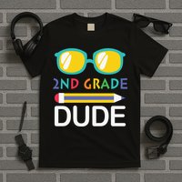 2nd Grade Dude Glasses Back School First Day Of School T-Shirt