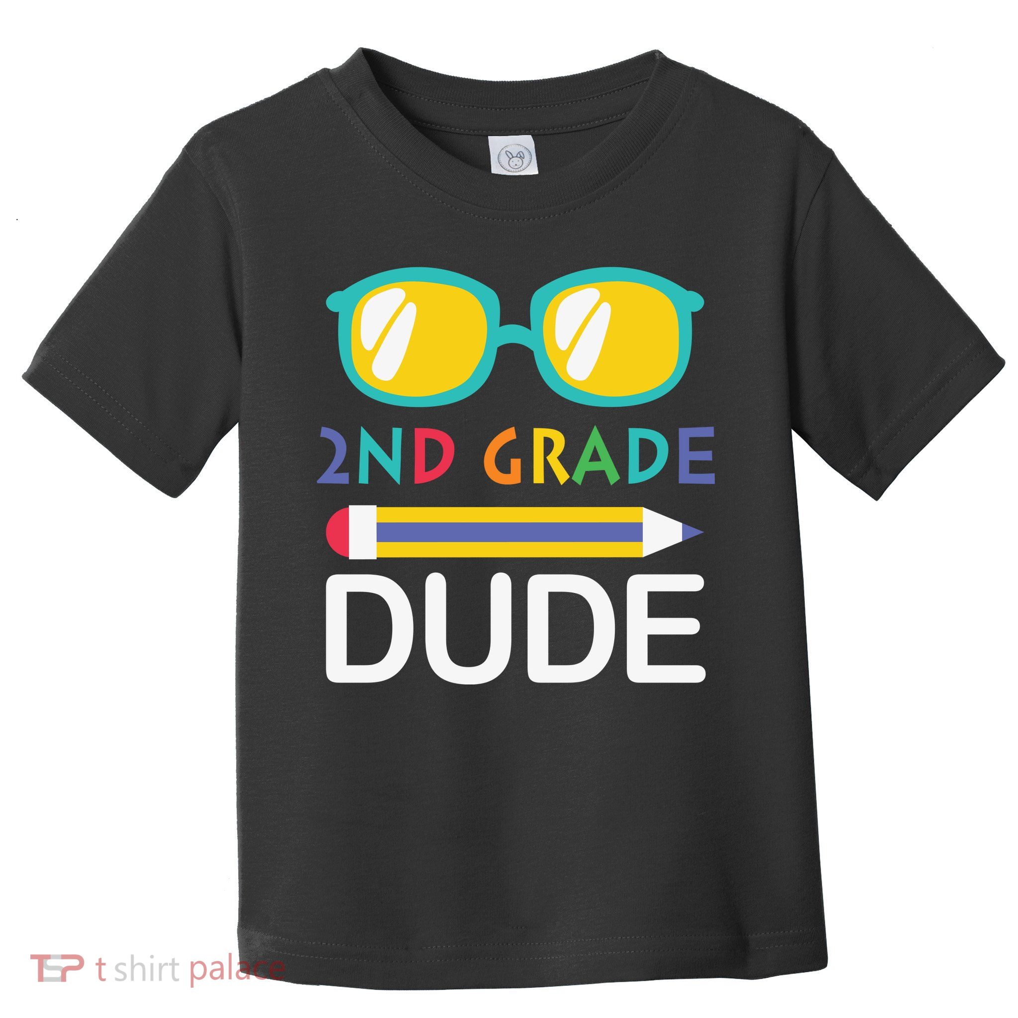2nd Grade Dude Glasses Back School First Day Of School Toddler T-Shirt