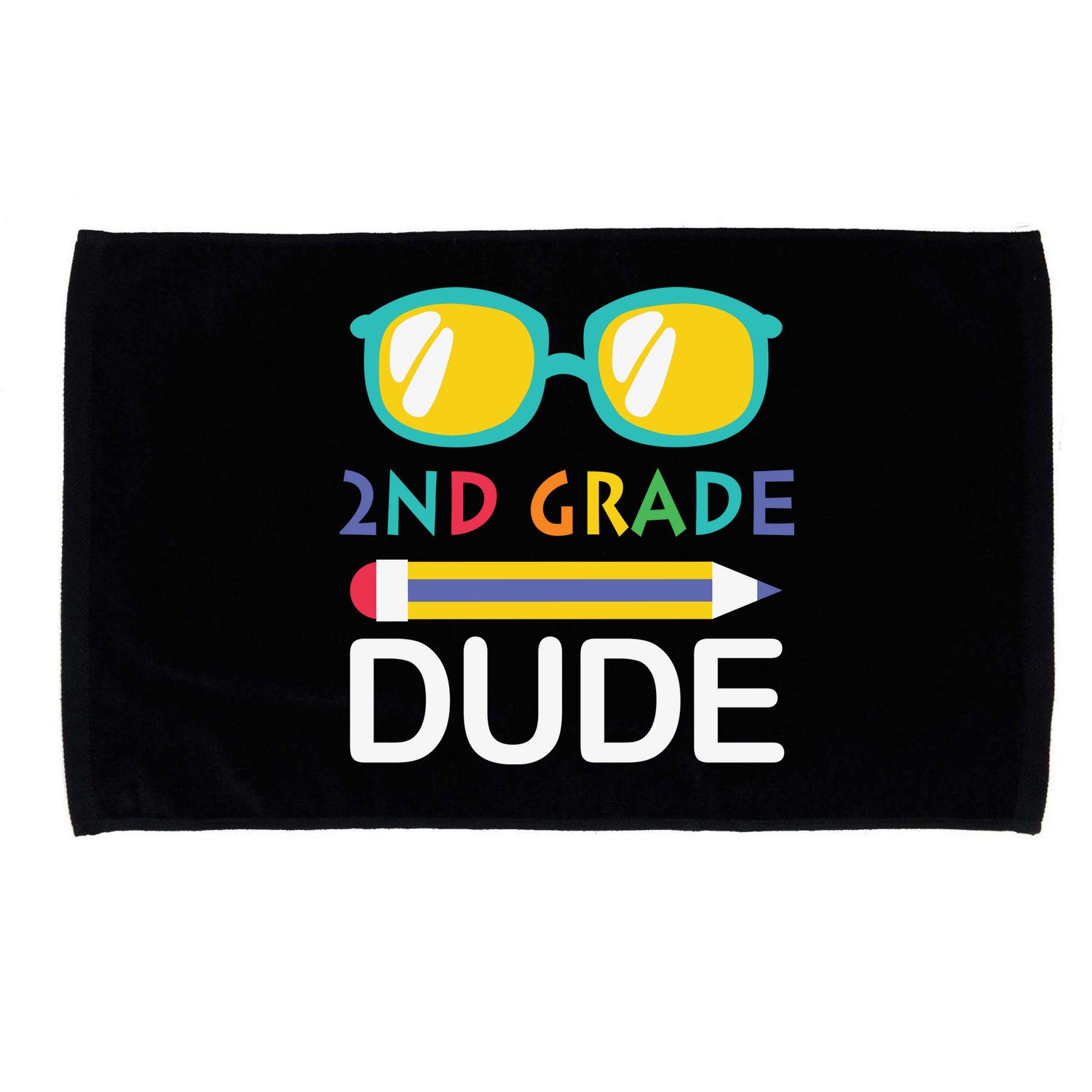 2nd Grade Dude Glasses Back School First Day Of School Microfiber Hand Towel
