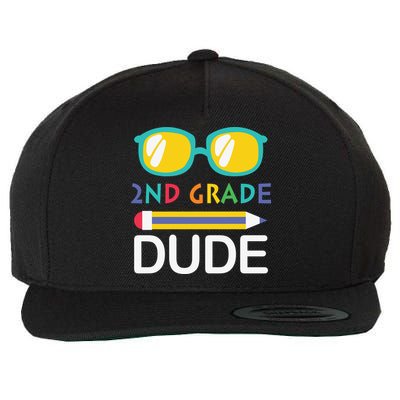 2nd Grade Dude Glasses Back School First Day Of School Wool Snapback Cap