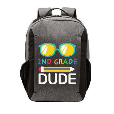 2nd Grade Dude Glasses Back School First Day Of School Vector Backpack