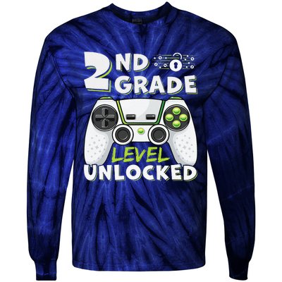 2nd Grade Funny Second Grade First Day Of School Tie-Dye Long Sleeve Shirt