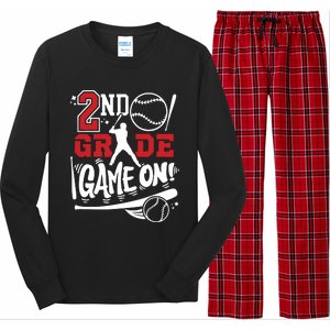 2nd Grade Game On First Day Of School Baseball Second Grade Long Sleeve Pajama Set