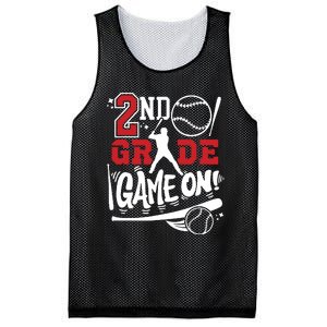 2nd Grade Game On First Day Of School Baseball Second Grade Mesh Reversible Basketball Jersey Tank