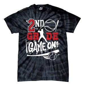 2nd Grade Game On First Day Of School Baseball Second Grade Tie-Dye T-Shirt