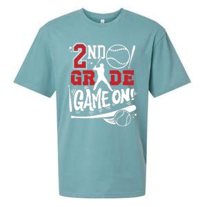 2nd Grade Game On First Day Of School Baseball Second Grade Sueded Cloud Jersey T-Shirt