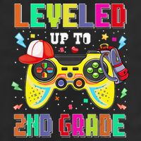 2Nd Grade Gamer First Day Second Grade Back To School 7 Panel Mesh Trucker Snapback Hat