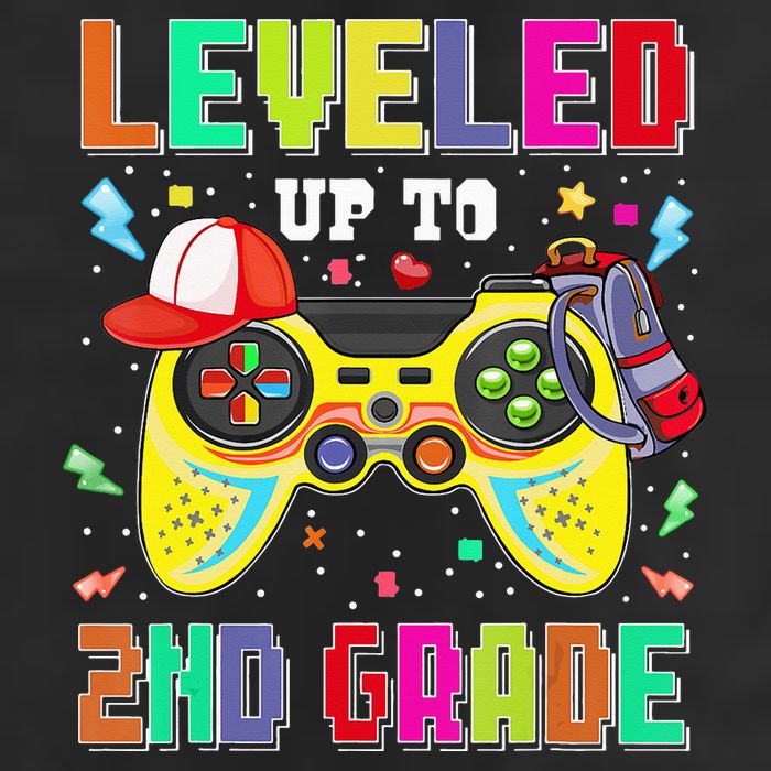 2Nd Grade Gamer First Day Second Grade Back To School 7 Panel Mesh Trucker Snapback Hat