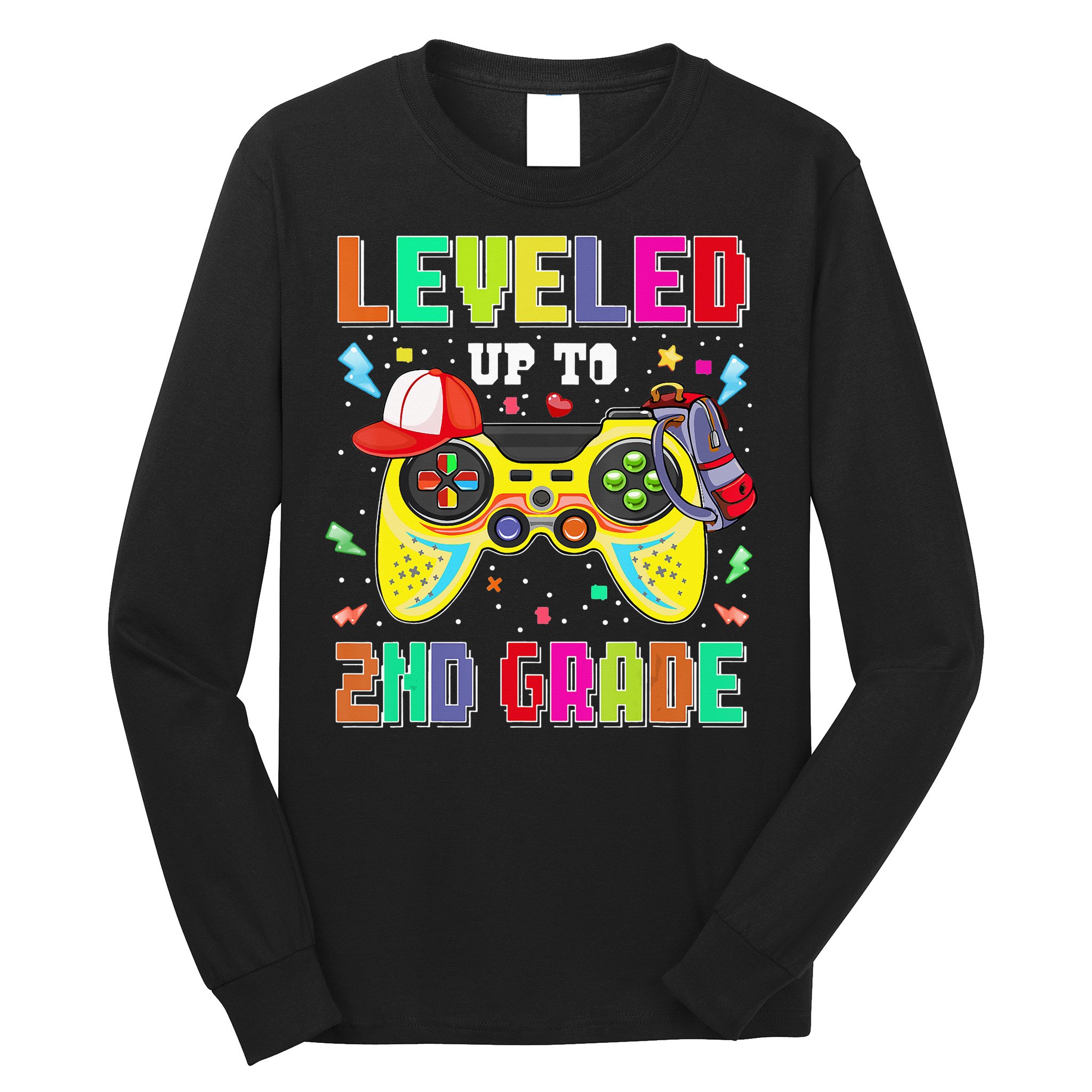 2Nd Grade Gamer First Day Second Grade Back To School Long Sleeve Shirt