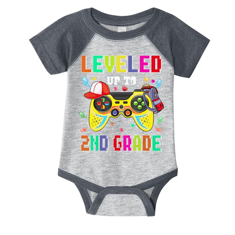2Nd Grade Gamer First Day Second Grade Back To School Infant Baby Jersey Bodysuit