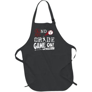 2nd Grade Game On First Day Of School Baseball Second Grade Gift Full-Length Apron With Pockets