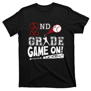 2nd Grade Game On First Day Of School Baseball Second Grade Gift T-Shirt